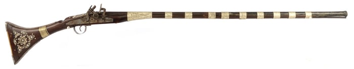 MIDDLE EASTERN DECORATIVE FLINTLOCK TRADE MUSKET