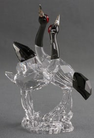SWAROVSKI CRYSTAL RED CROWN CRANES