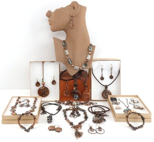 33 HANDMADE BRASS NECKLACES BRACELETS EARRINGS