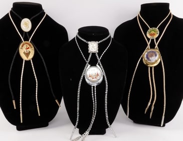 LOT OF 6 WESTERN BOLO TIES