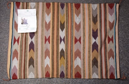 NATIVE AMERICA NAVAJO RUG RAISED OUTLINE BEGAY