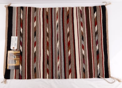 NATIVE AMERICAN NAVAJO BANDED RUG BY BENALLY