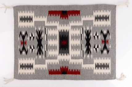 NATIVE AMERICAN NAVAJO RUG STORM DESIGN BY LEE