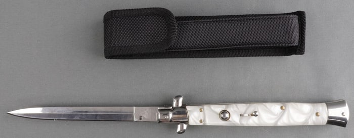 13 INCH AKC STILETTO SWITCHBLADE KNIFE