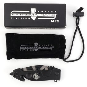4 INCH EXTREMA RATION MODEL MF2 BLACK BLADE KNIFE