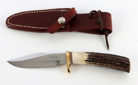 RANDALL MODEL 8 4 KNIFE CARBON STEEL STAG GRIP