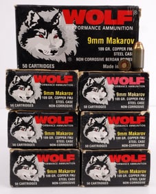 350 RDS 9MM MAKAROV WOLF PISTOL AMMUNITION