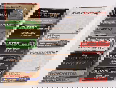 625 RDS 9MM .38 SPL .45 AUTO .40 S&W PISTOL AMMO