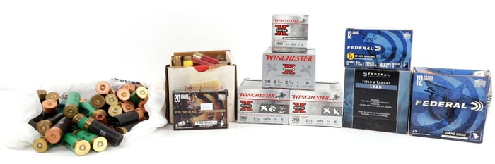 APPROX 225 RDS 410 GA 12 GA 20 GA SHOTGUN AMMO LOT