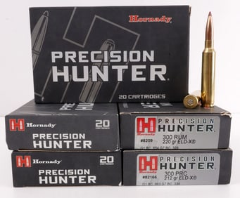 100 RDS .300 RUM .300 PRC HORNADY PRECISION HUNTER