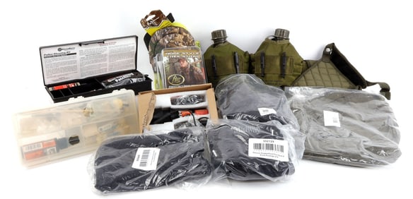11 PCS ASSORTED HUNTING & SHOOTING ACCESSORIES