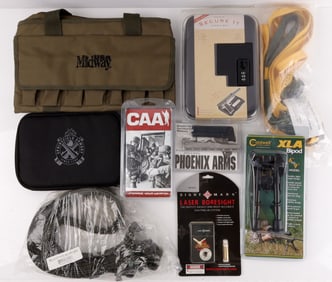 LOT OF 10 FIREARM BELT CASE BAG BIPOD ACCESSORIES