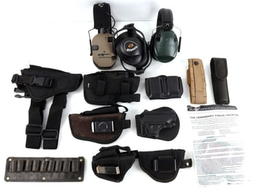 LOT OF 13 SHOOTING ACCESSORIES EAR PROTECTION