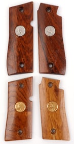 2 PAIR OF COLT WOOD HANDGUN GRIPS
