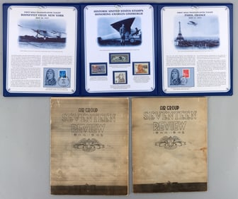 AIRGROUP SEVENTEEN REVIEW LINDBERGH STAMPS