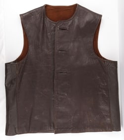 BRITISH MACHINE GUNNER LEATHER JERKIN VEST
