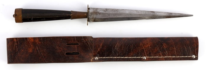 ANTIQUE ITALIAN 6.25 INCH STILETTO DAGGER