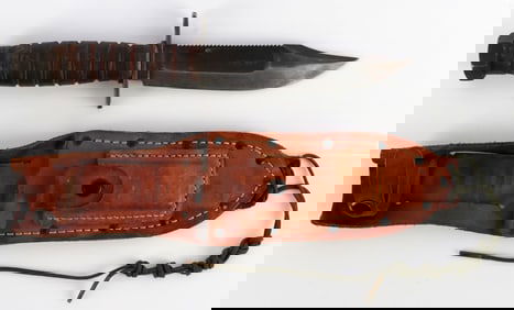VIETNAM 1967 JET PILOT SURVIVAL KNIFE W SHEATH