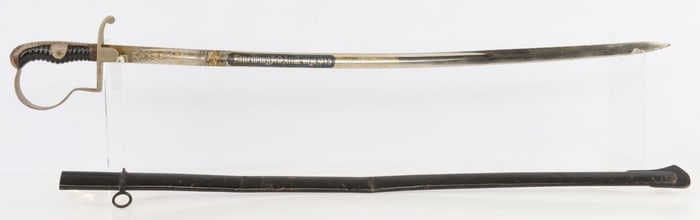 WWI IMPERIAL GERMAN ENGRAVED STEEL SWORD
