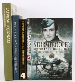 LOT 4 WWII LATVIA BOOKS ABOUT LATVIA & LATVIAN SS
