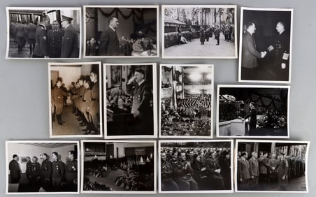 LOT OF 12 WWII GERMAN HEINRICH HOFFMAN PHOTOGRAPHS