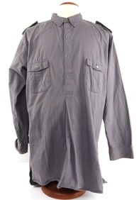 WWII GERMAN JAGER M42 GREY COTTON FIELD SHIRT