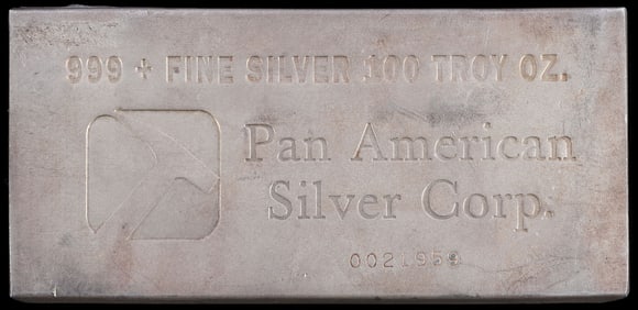 100 TROY OUNCE 999 FINE SILVER BULLION BAR
