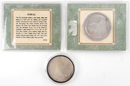 SHIPWRECK COIN LOT DE LEIFDE DUCATON & 8 REALE