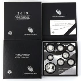 2019 LIMITED EDITION 8 COIN SILVER PROOF SET