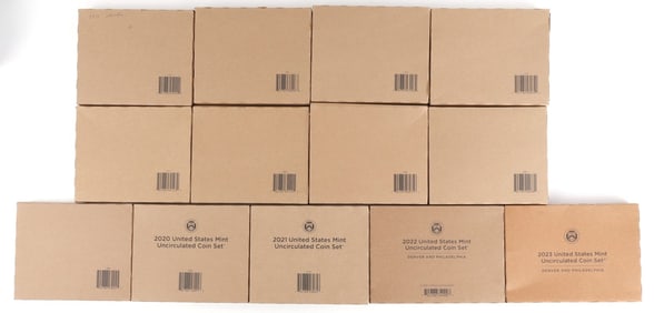 13 U.S. MINT 2011 TO 2023 UNCIRCULATED SET SEALED