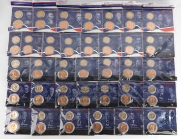 35 PRESIDENTIAL $1 COIN & FIRST SPOUSE MEDAL SET