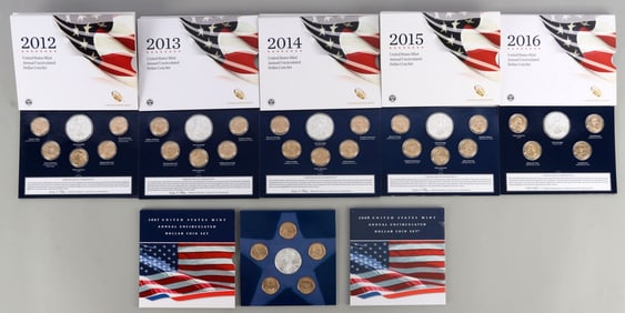 7 U.S. MINT UNCIRCULATED P&D COIN SET LOT