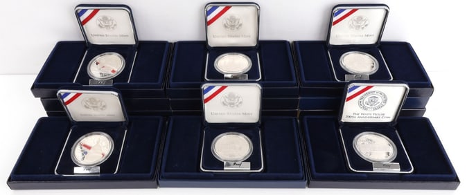 SILVER COMMEMORATIVE COINS AMERICAN ICONS LOT 6