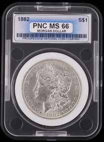 1882 MORGAN SILVER DOLLAR MS 66
