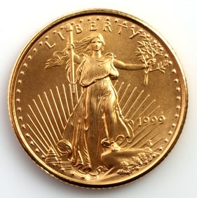 1999 GOLD 1/10 OZT OUNCE BU AMERICAN EAGLE COIN