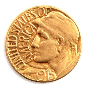 1915 PANAMA PACIFIC $1 GOLD COIN