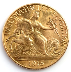 1915 S PANAMA PACIFIC $2.5 GOLD COIN