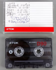 CHARLES MANSON PRISON CASSETTE TAPE RECORDING