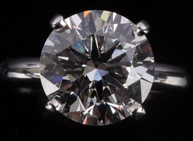 3 CARAT SOLITAIRE DIAMOND RING IN PLATINUM