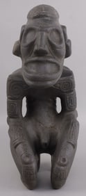 TAINO LARGE ANTHROPIC TAINO CHIEF CACIQUE STATUE