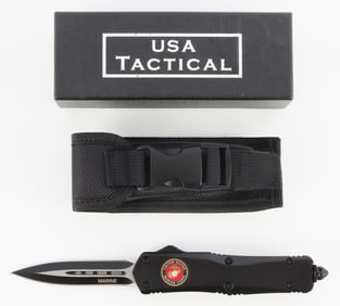 USA TACTICAL MARINE OUT THE FRONT OTF KNIFE