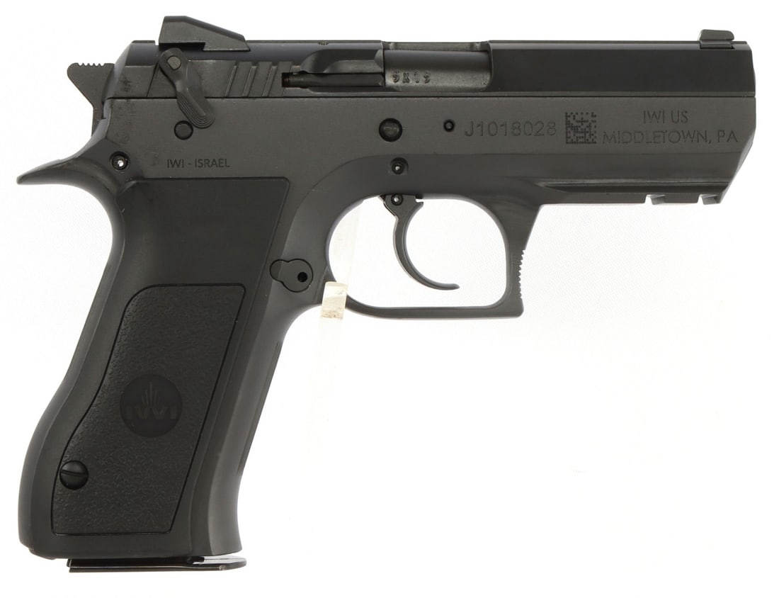IWI JERICHO 941 RS 9MM BABY EAGLE SEMI AUTO PISTOL: New in box IWI Jericho 941 RS "Baby Eagle" semi-automatic pistol. Mid-size steel frame, 3.8-inch barrel, slide-mounted decocker. Includes two (2) 16rd magazines. FFL required for transfer. No internat