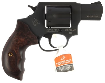 TAURUS 856 .38 SPL REVOLVER WITH WALNUT GRIPS NIB