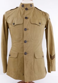 WWI AEF US ARMY 14TH ENGINEERS NAMED EM TUNIC