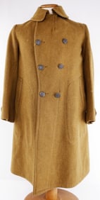 WWI US NAMED BUGLER'S M1912 WOOL GREAT COAT