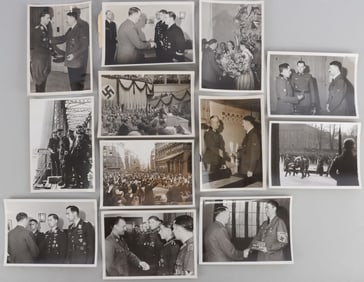 LOT OF 12 WWII GERMAN HEINRICH HOFFMAN PHOTOGRAPHS