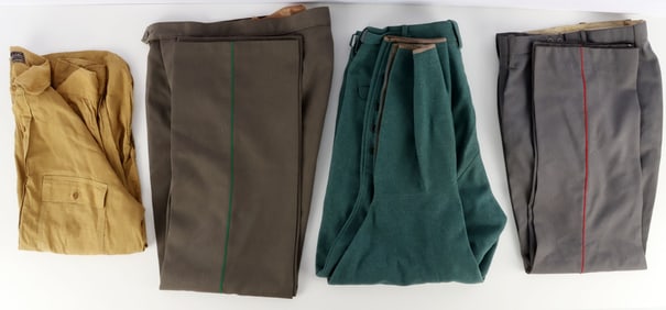 3 PAIR WWII GERMAN UNIFORM TROUSERS BREECHES
