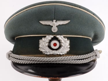WWII GERMAN HEER INFANTRY OFFICER VISOR CAP