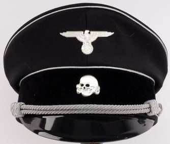 WWII GERMAN THIRD REICH SS OFFICER VISOR