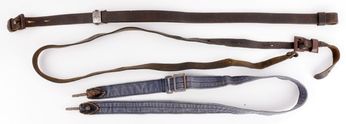 3 WWII GERMAN RIFLE SLING LOT K98 MP40 MAUSER